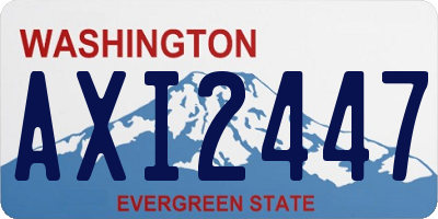 WA license plate AXI2447