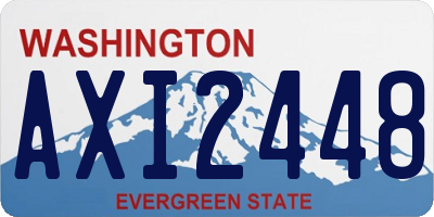 WA license plate AXI2448