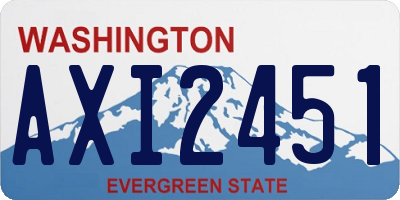 WA license plate AXI2451