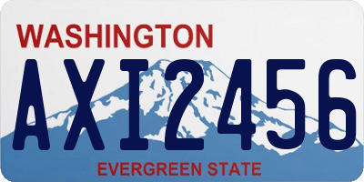 WA license plate AXI2456