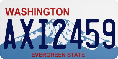 WA license plate AXI2459