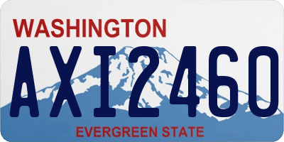 WA license plate AXI2460