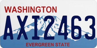 WA license plate AXI2463