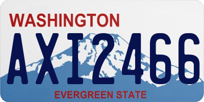 WA license plate AXI2466