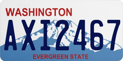 WA license plate AXI2467
