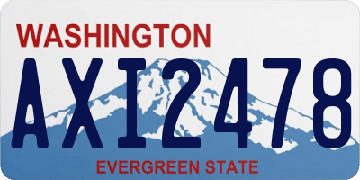 WA license plate AXI2478