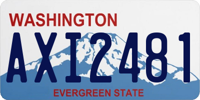 WA license plate AXI2481