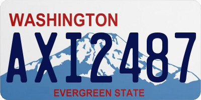 WA license plate AXI2487