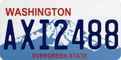 WA license plate AXI2488