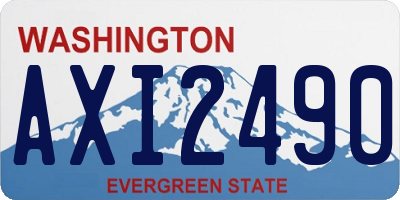 WA license plate AXI2490