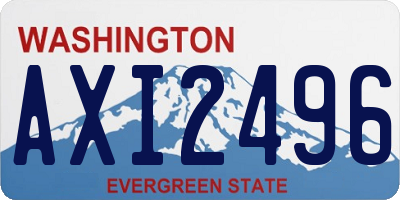 WA license plate AXI2496