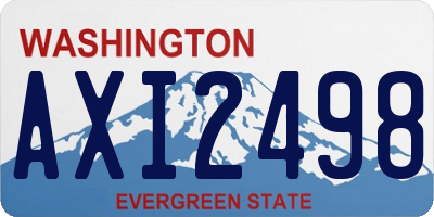 WA license plate AXI2498