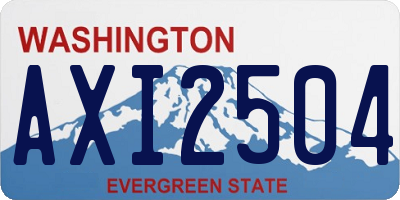 WA license plate AXI2504