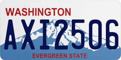 WA license plate AXI2506