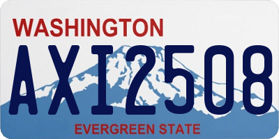 WA license plate AXI2508