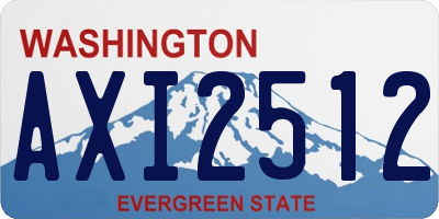 WA license plate AXI2512