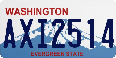 WA license plate AXI2514