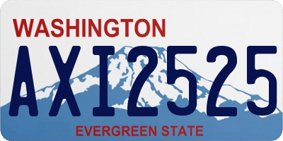 WA license plate AXI2525