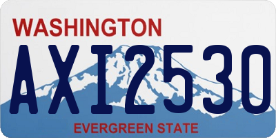 WA license plate AXI2530