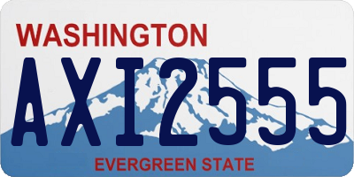 WA license plate AXI2555