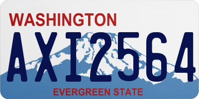 WA license plate AXI2564