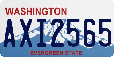 WA license plate AXI2565