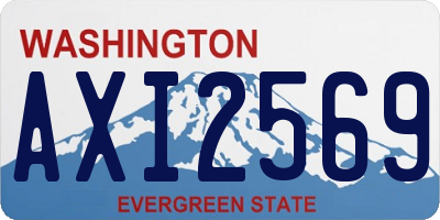 WA license plate AXI2569