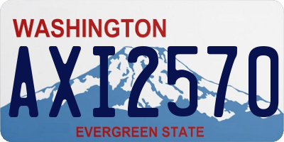 WA license plate AXI2570