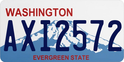 WA license plate AXI2572
