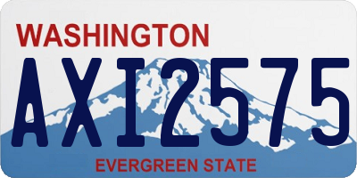 WA license plate AXI2575