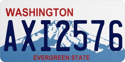 WA license plate AXI2576