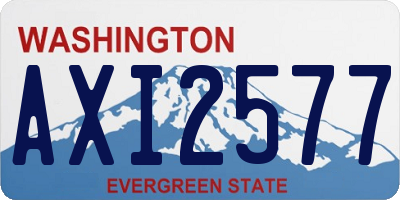 WA license plate AXI2577