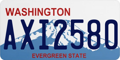 WA license plate AXI2580