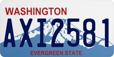 WA license plate AXI2581