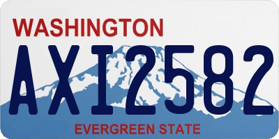 WA license plate AXI2582