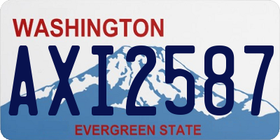 WA license plate AXI2587