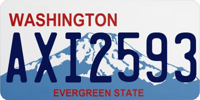 WA license plate AXI2593