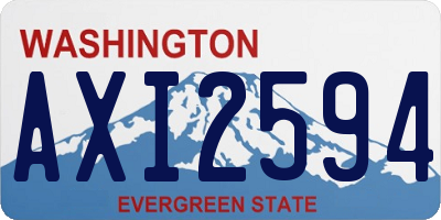 WA license plate AXI2594