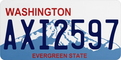 WA license plate AXI2597