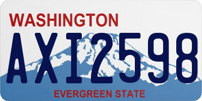WA license plate AXI2598