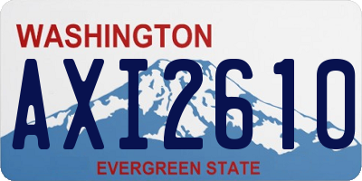 WA license plate AXI2610