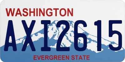 WA license plate AXI2615