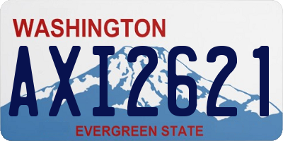 WA license plate AXI2621