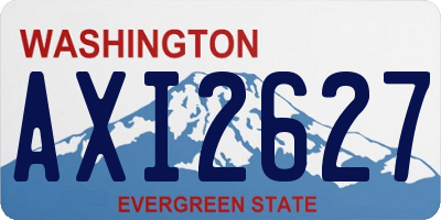 WA license plate AXI2627