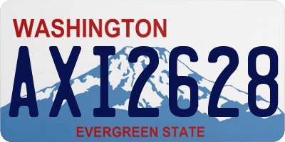 WA license plate AXI2628