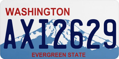 WA license plate AXI2629