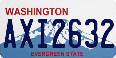 WA license plate AXI2632