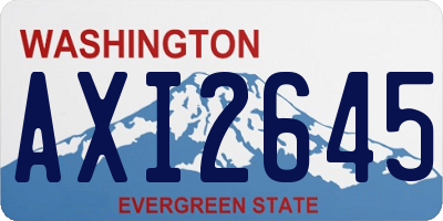 WA license plate AXI2645