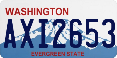 WA license plate AXI2653