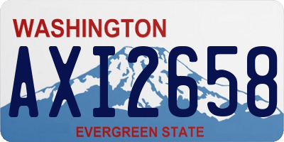 WA license plate AXI2658